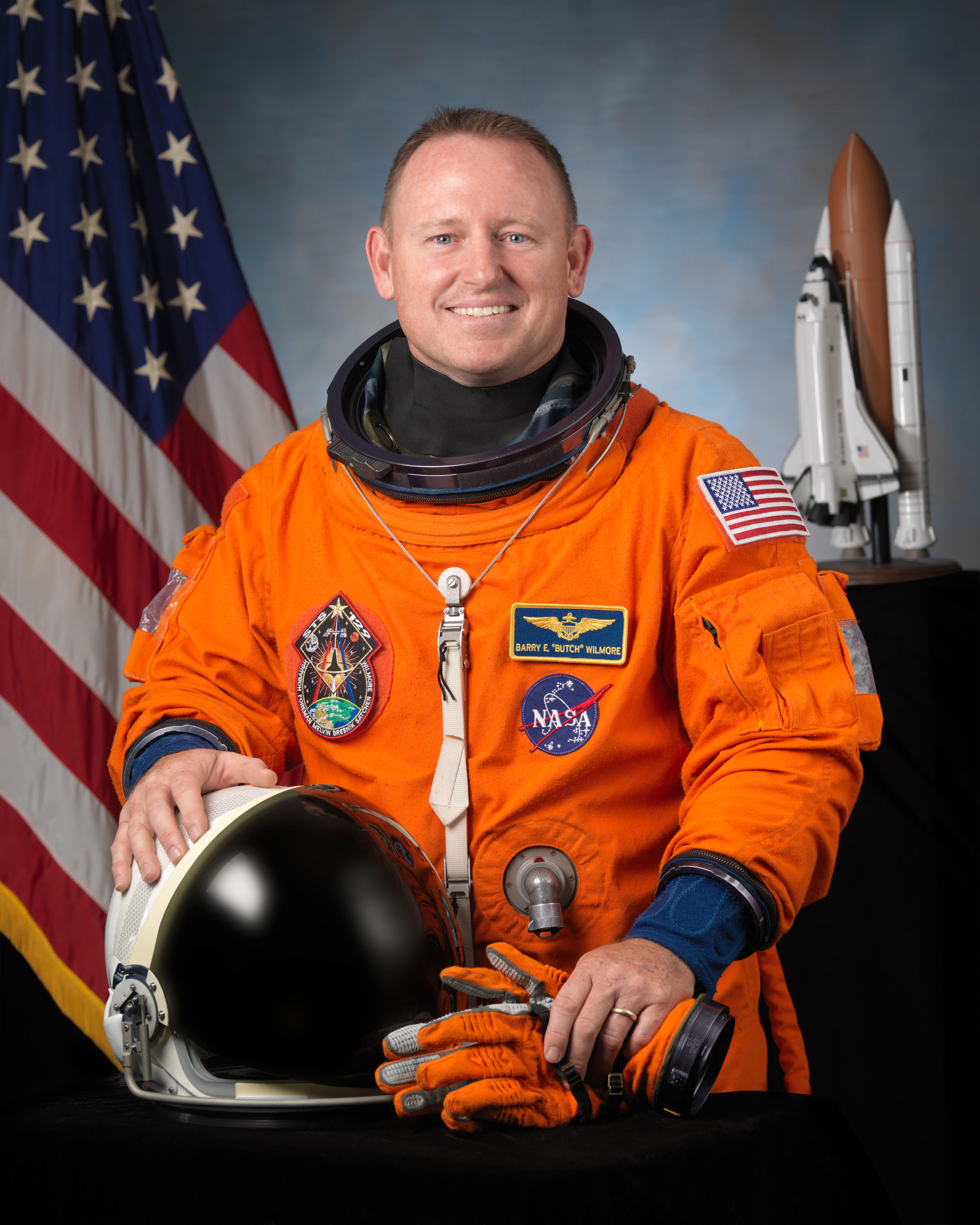 Astronaut Barry E. Wilmore, pilot by Bill Stafford. Public domain NASA.